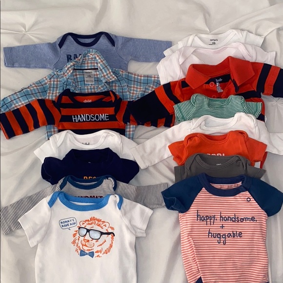 Carter's Other - Newborn Baby Boy lot - 34 pieces